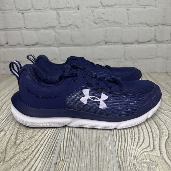 Under Armour Charged Assert 10 Running Shoes Womens 7.5 Blue 3026179-501 New - Picture 1 of 8